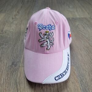 Czech Republic Pink Adjustable Hat